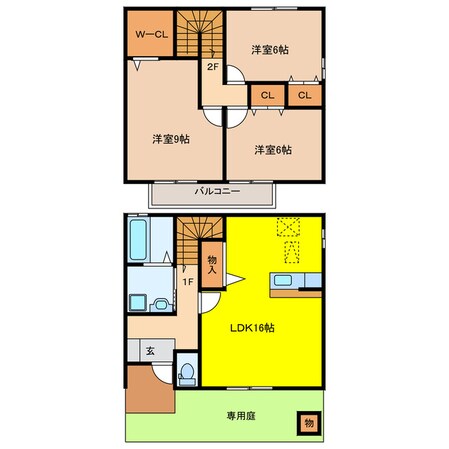 リビングタウン中野Ⅱの物件間取画像